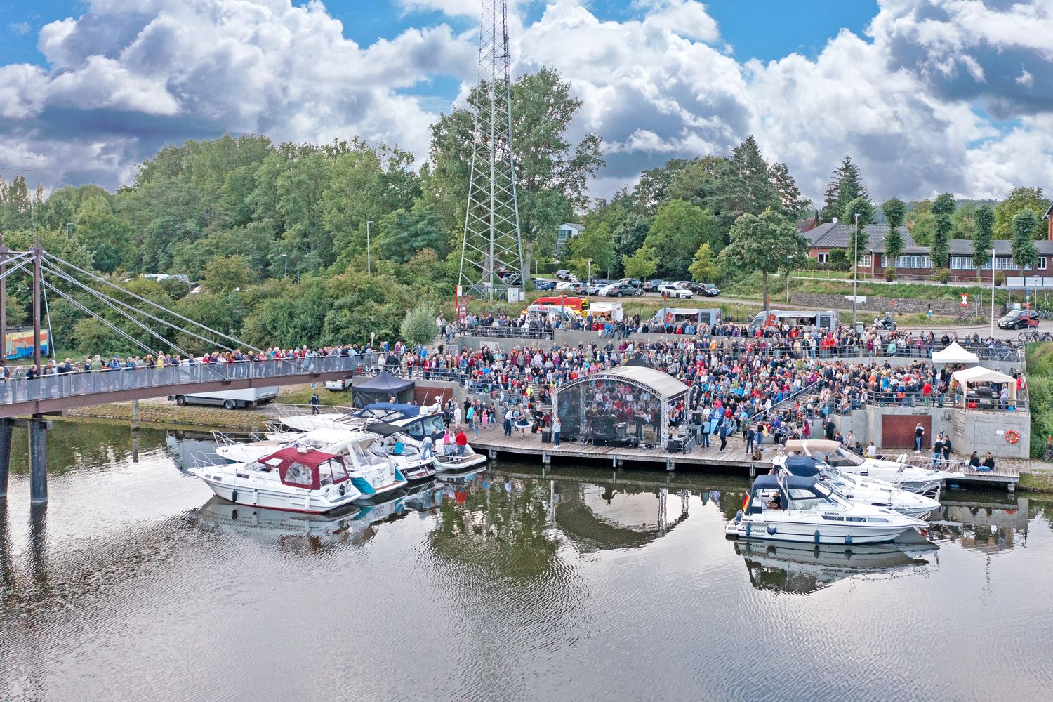 Geesthacht-Musikfestival Musik am Hafen, Elbe
