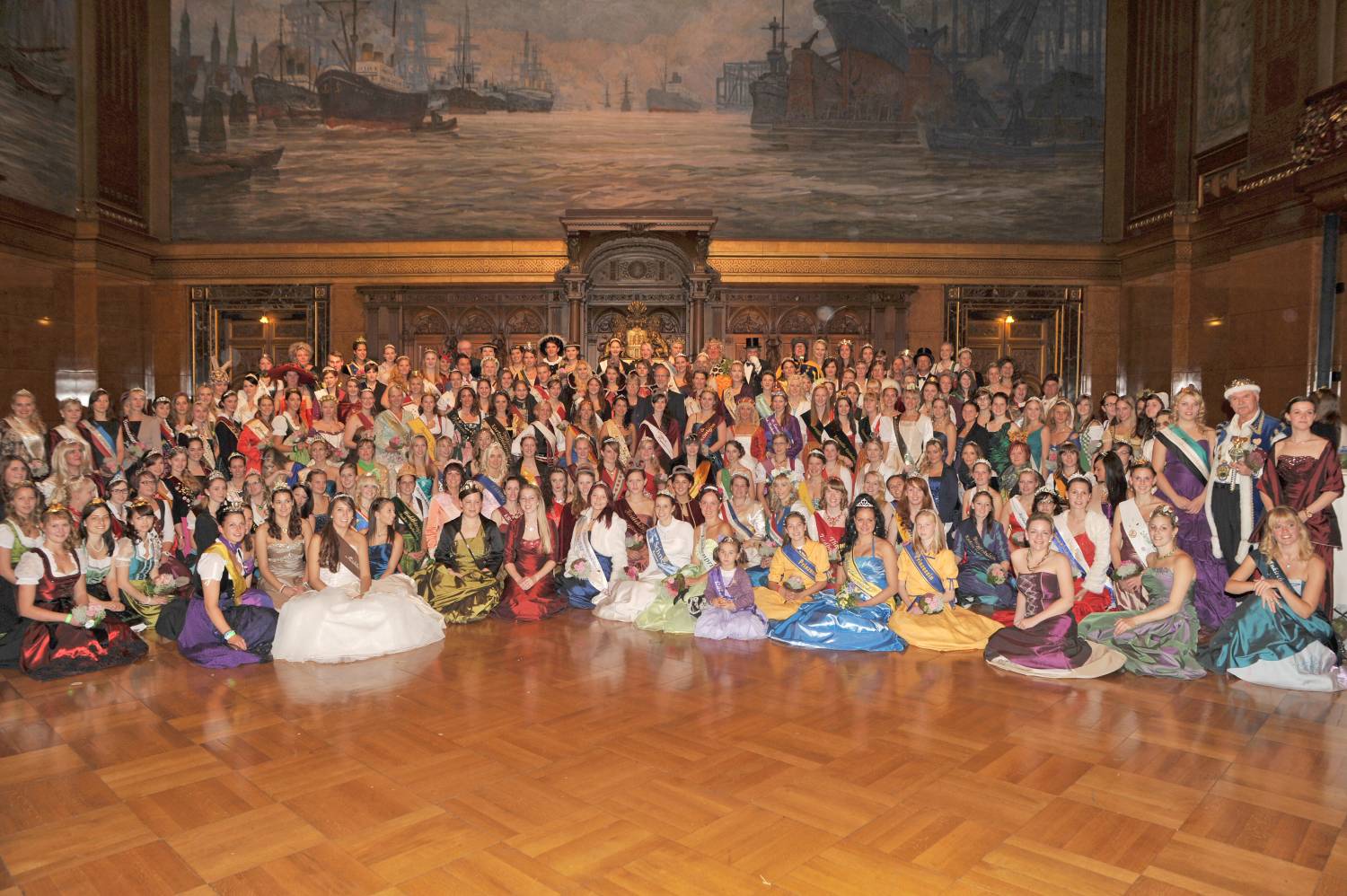 Ländliches Königstreffen im Hamburger Rathaus, Erntedankfest der GVM